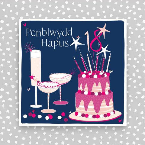 Welsh - 18 Penblwydd Hapus (Happy 18th Birthday) (PER22)