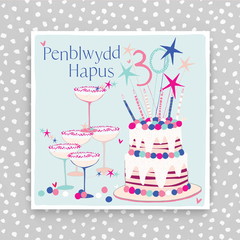 Welsh - 30 Penblwydd Hapus  (Happy 30th Birthday) (PER24)