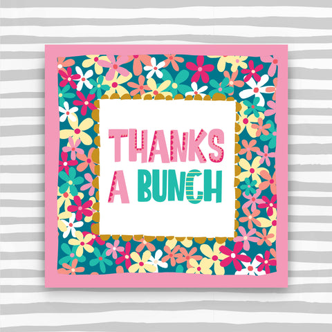 Thanks a Bunch Greeting Card (TF129)