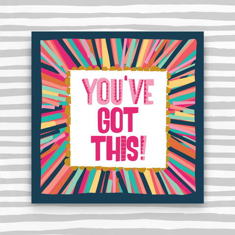 You've got this Greeting Card in pink colours (TF140)