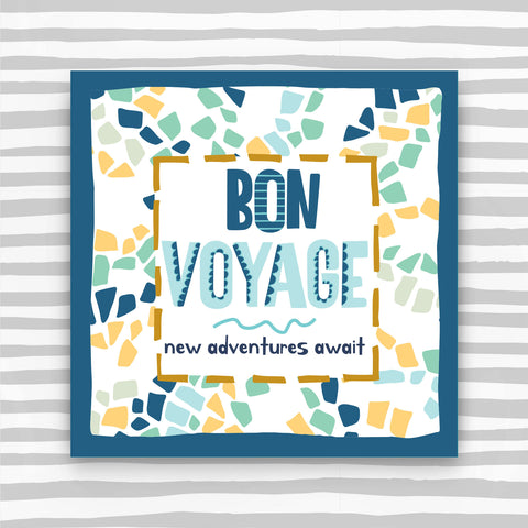 Bon Voyage Greeting Card - new adventures await (TF149)