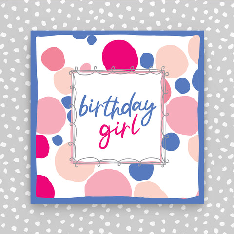 Birthday Girl - Blue and pink circles (TF79)
