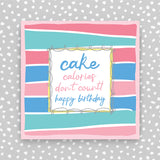 Cake Calories don't count - Happy Birthday (TF84)