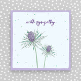 Scottish - With sympathy Greeting Card (W57)