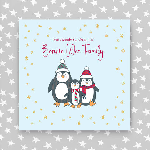Scottish - Have a wonderful Christmas Bonnie Wee Family (XGR61)