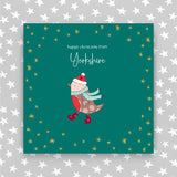 'From Yorkshire' - Happy Christmas - Robin (XGR63 YORKSHIRE)