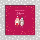 'From Yorkshire'- Happy Christmas - Singing Robins (XGR64 YORKSHIRE)