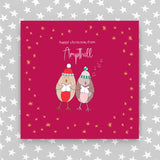 Personalised - Happy Christmas - Singing Robins (XGR64)