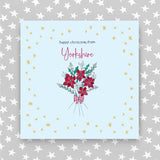 Personalised Christmas greeting card - Happy Christmas - Christmas bouquet (XGR66)