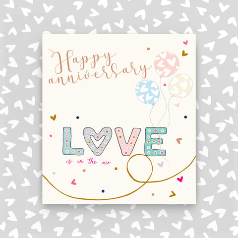 Happy Anniversary Card -Love Is In The Air (A05)