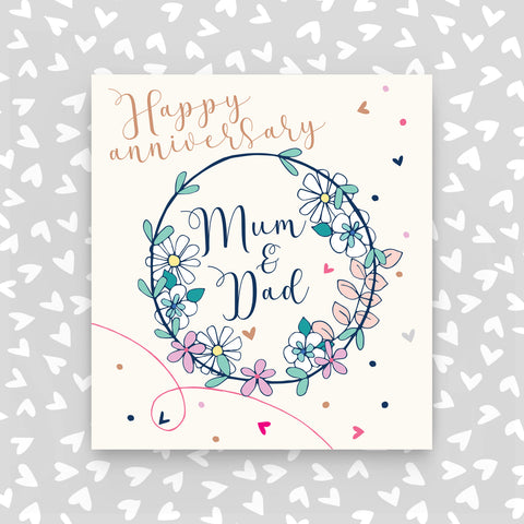 Mum And Dad Anniversary Anniversary Card (A10)