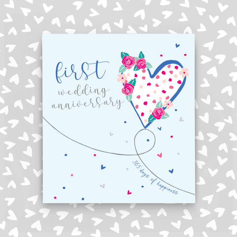 1st Wedding Anniversary Card (A15)