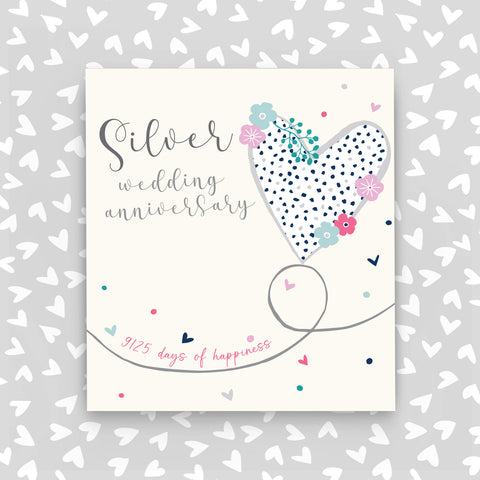 25th Wedding Anniversary Card (A16)