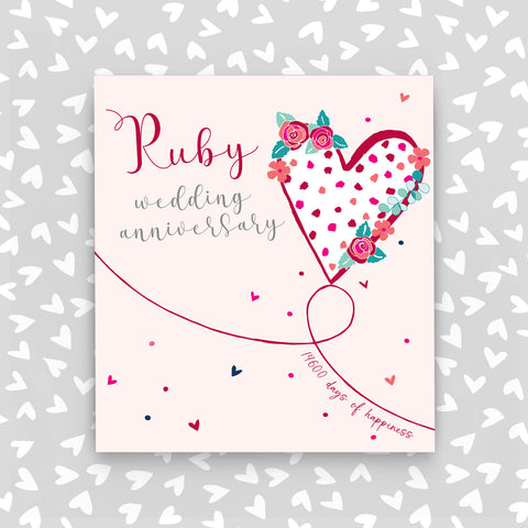 40th Wedding Anniversary Card (A18)