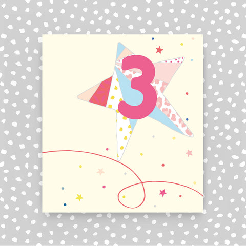 Aged 3 - Pink Star (A35)