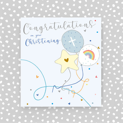 Congratulations on your Christening - Blue  (A63)
