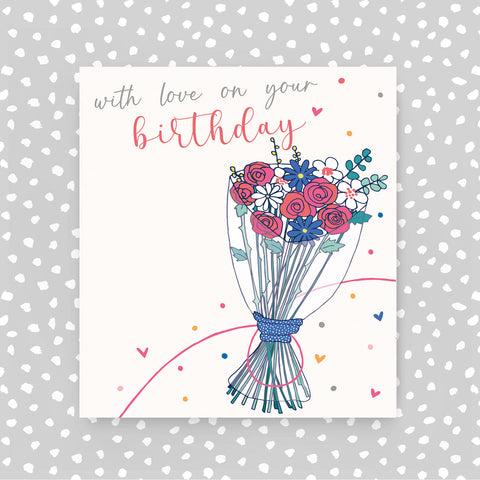 With love on your birthday - Bunch of flowers  (A71)