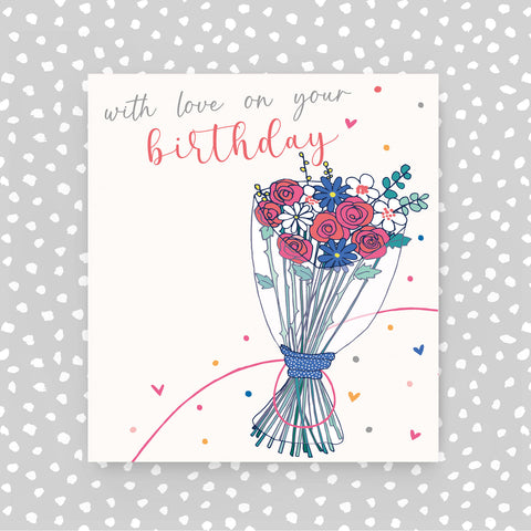 With love on your birthday - Bunch of flowers  (A71)