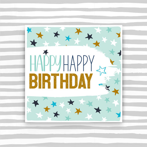 Happy Happy Birthday Card (BS11)