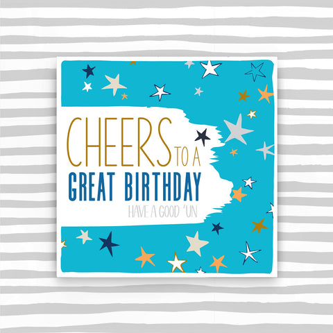 Cheers to a Great Birthday Card (BS15)