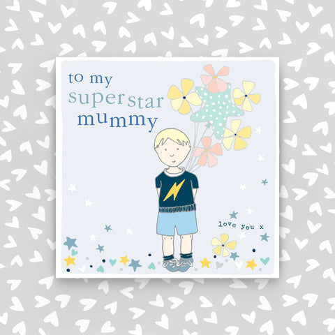Superstar Mummy - Little boy with balloons (CB128)