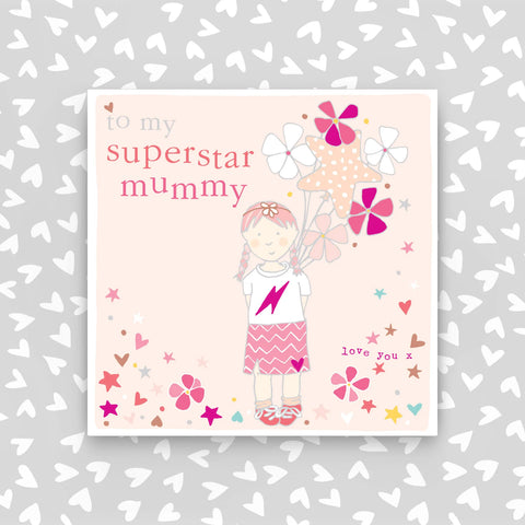 Superstar Mummy - Little girl with balloons (CB129)