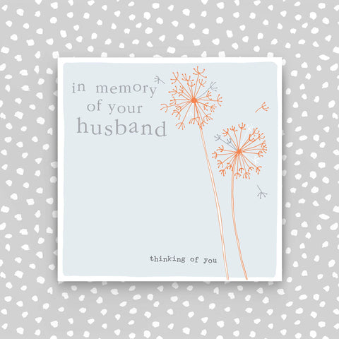 In memory of your husband  (CB145)