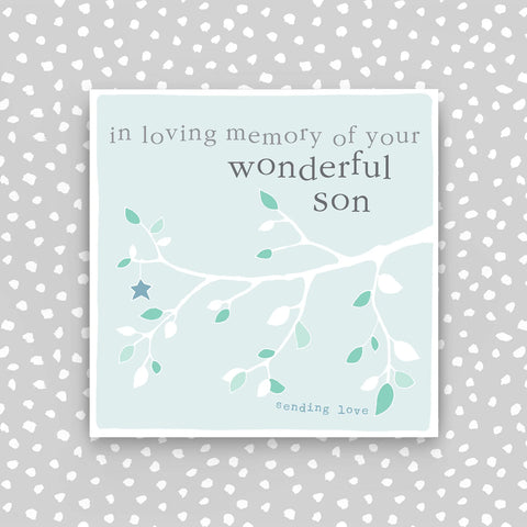 In loving memory of your wonderful son (CB149)
