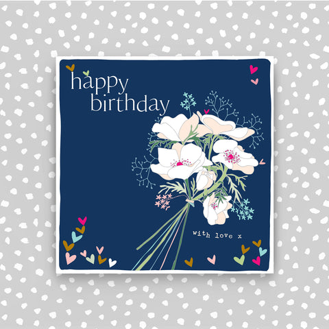 Happy Birthday - hand-tied bunch of flowers (CB177)