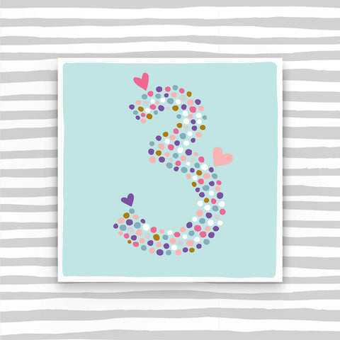 Girl Aged 3 Birthday Card (CB86)