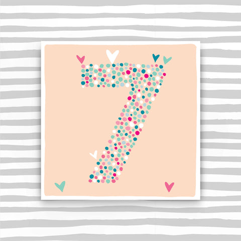 Girl Aged 7 Birthday Card (CB90)