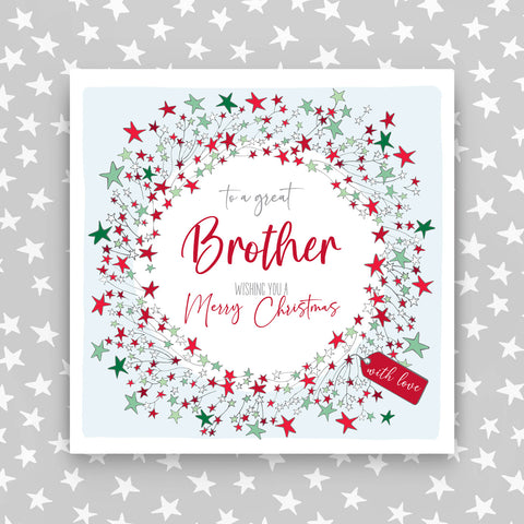 Brother - Wreath Christmas Card (G16)