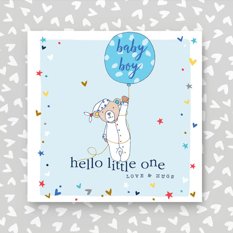 Hello Little One, New Baby Boy Card (GC01)