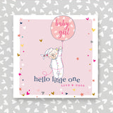 Hello Little One, New Baby Girl Card (GC02)