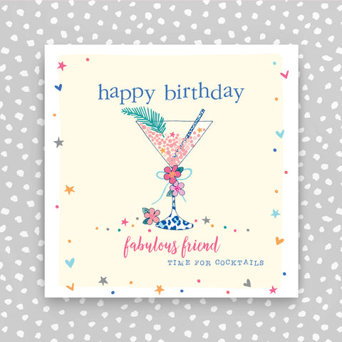 Happy Birthday Card - Cocktail - Fabulous Friend (GC11)