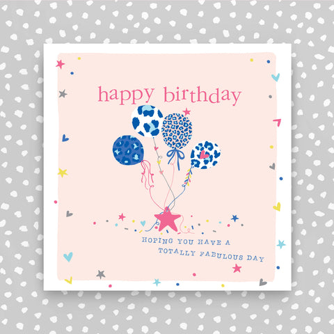 Happy Birthday Card - Balloons - Fabulous Day (GC12)
