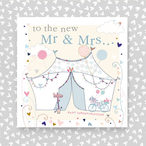 To the new Mr & Mrs - Tepee Wedding Scene  (GC41)
