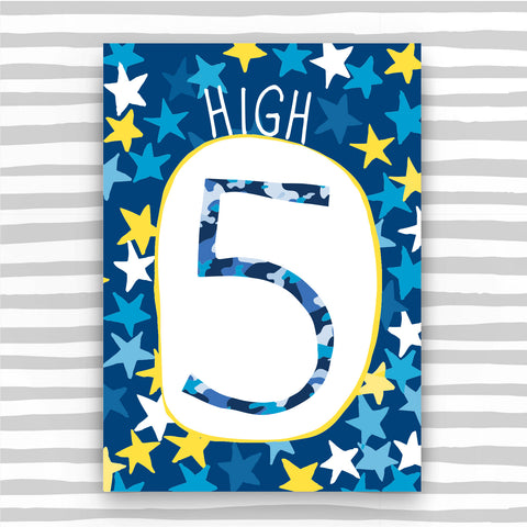 Boy Aged 5 Card (HB05)