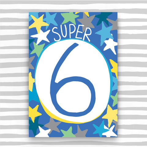 Boy Aged 6 Card (HB06)