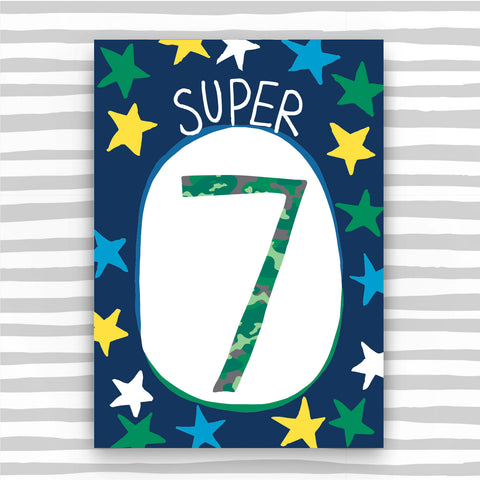 Boy Aged 7 Card (HB07)