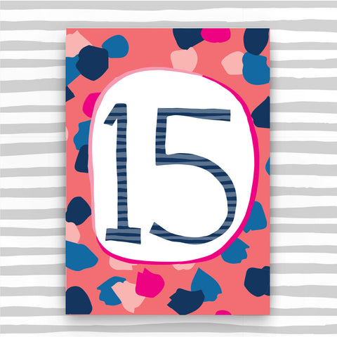 Girl Aged 15 Card (HB31)