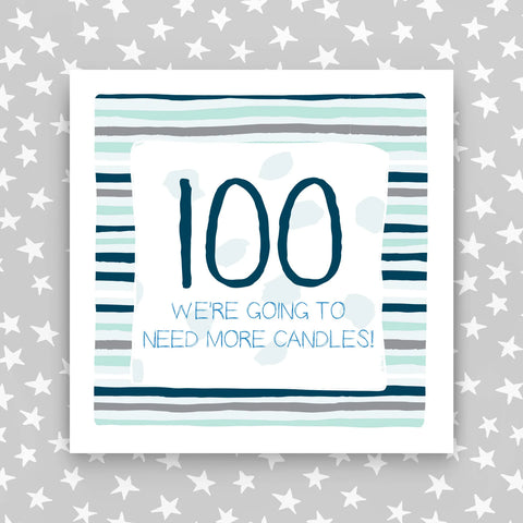 100th Birthday Card -We're going to need more candles (IR76)
