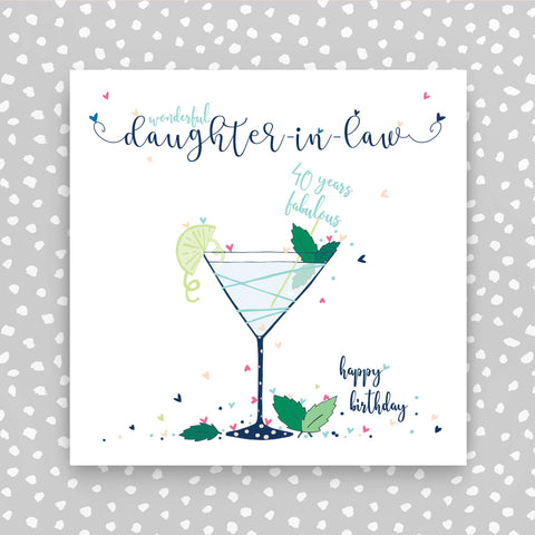 Daughter-in-law 40th Birthday Card (NTJ162)