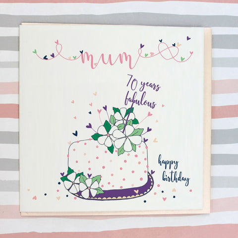 Mum 70th Birthday Card (NTJ25)