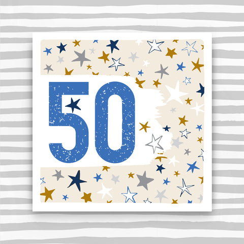 50th Male Birthday Card (PBS73)