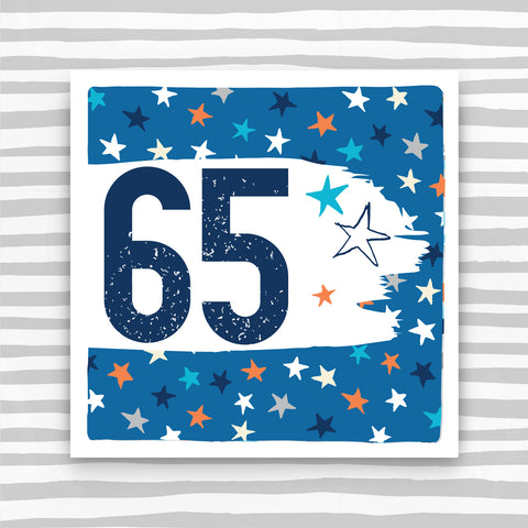 65th Male Birthday Card (PBS75)