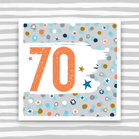 70th Male Birthday Card (PBS76)
