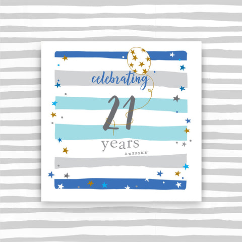 Celebrating 21 years male (TC19)