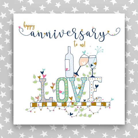 Large Happy Anniversary To Us Card (TJP02)