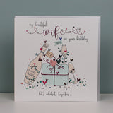Large Beautiful Wife on your birthday card (TJP04)